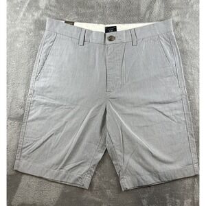 New J.Crew Mens Shorts 31 Blue White Striped Nautical Coastal Beach Resort‎
